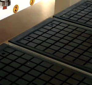 table quadrillée cnc